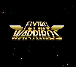 Flying Warriors title screen for NES